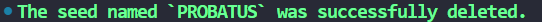 deleteseeds name