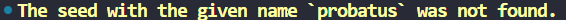 deleteseeds not found